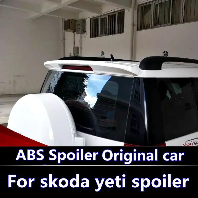 Для Skoda yeti спойлер высокого качества ABS Материал заднее крыло автомобиля праймер