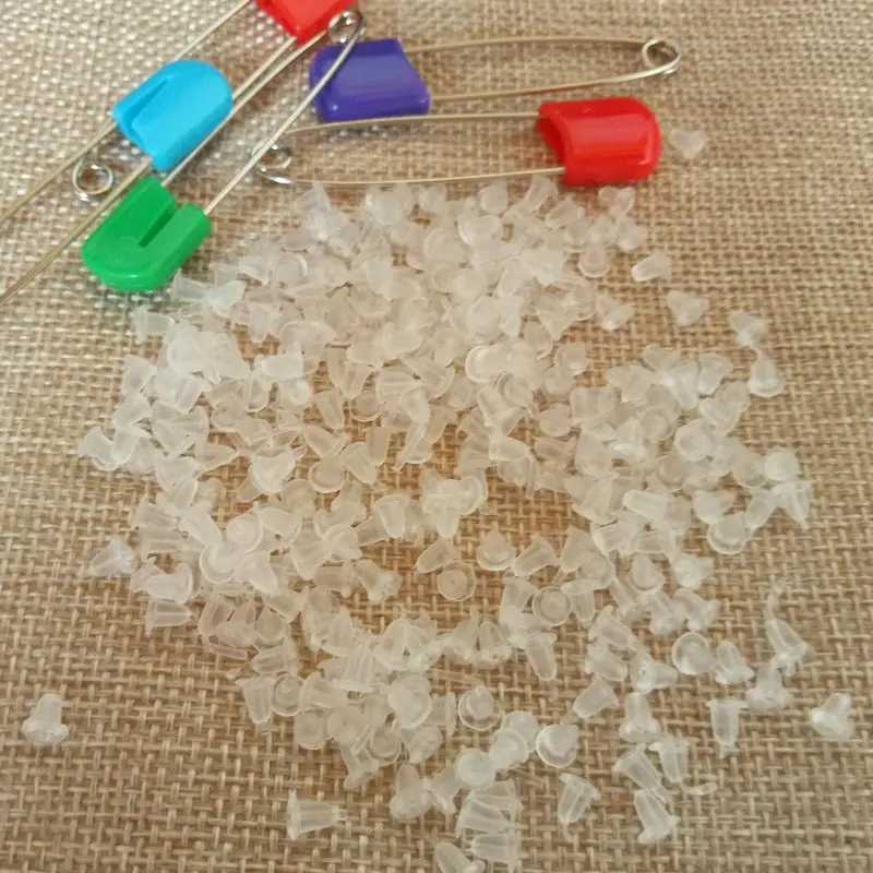 10000pcs Plastic Earring Back Plug Cap Earrings Jewelry Accessories Bullet Ear Plugging/blocked DIY | Украшения и аксессуары