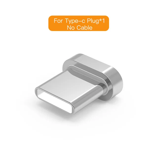 Only Plug For Type C Магнитный кабель Vanniso Micro USB 2A, кабель для быстрой зарядки для iPhone XS X XR 8 7 samsung S8 type C, магнитный кабель для мобильных телефонов - Цвет: Only Plug For Type C