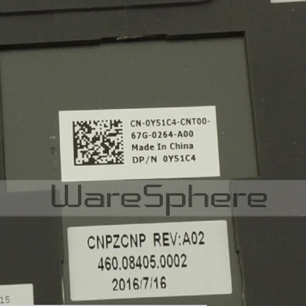 Новый Нижний Базовый чехол для Dell Inspiron 15 7569 Y51C4 0Y51C4 460.08405.0002 черный