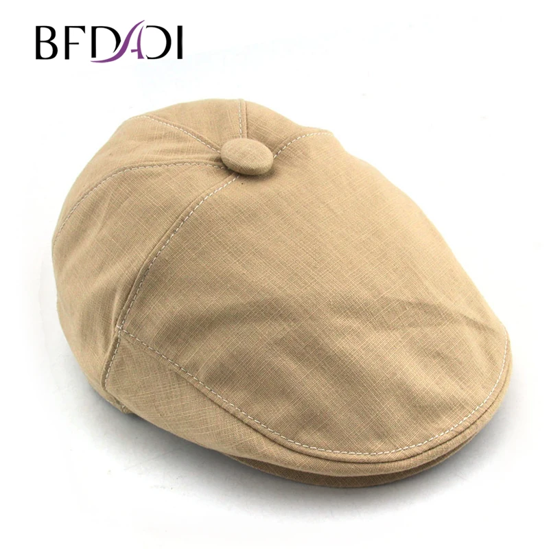 

BFDADI 2022 Big Size 57-60cm Summer Peaked Beret Hat Newsboy Visor Hat Cap Cabbie Beret Gatsby Flat Cap Flax Hat