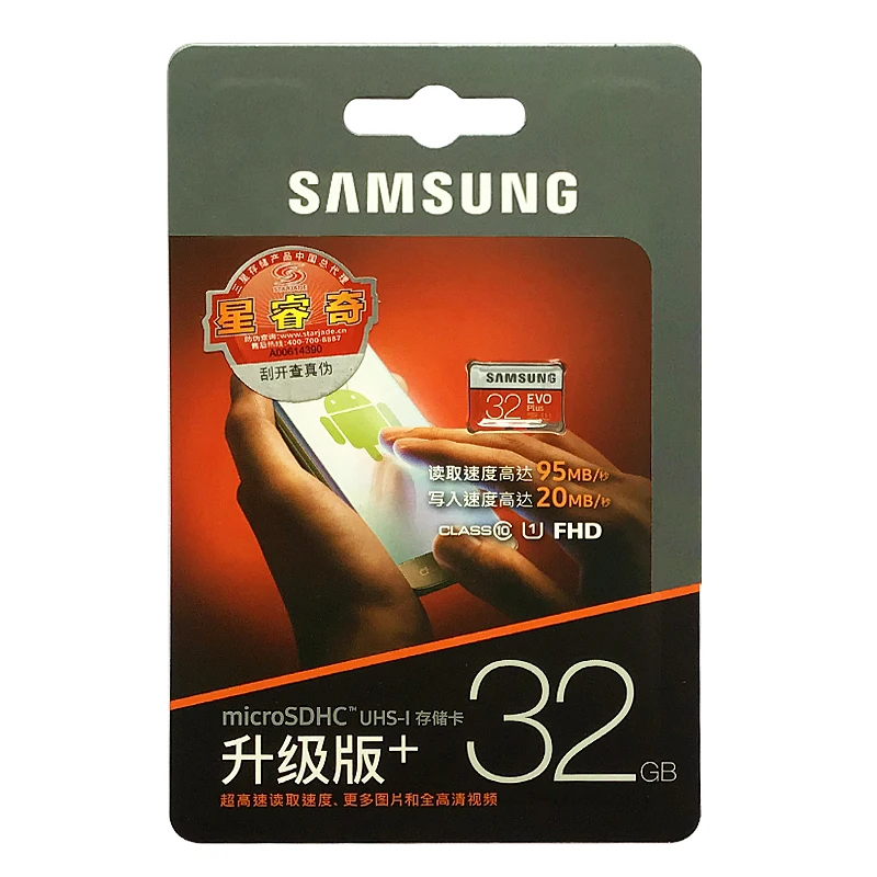 SAMSUNG Micro SD карта 32 Гб 64 Гб класс 10 карта памяти EVO+ EVO Plus MicroSD 128 ГБ 256 ГБ TF Карта SDXC cartao de memoria