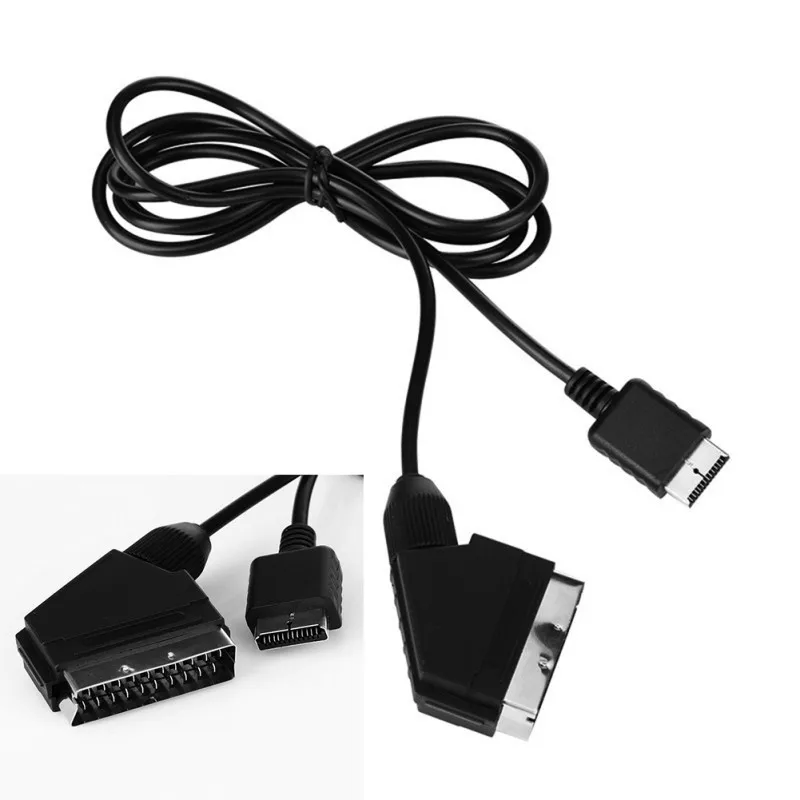Кабель AV RGB SCART TV 1 8 м сменный Соединительный кабель для Playstation PS1 PS2 PS3 консолей PAL/NTSC