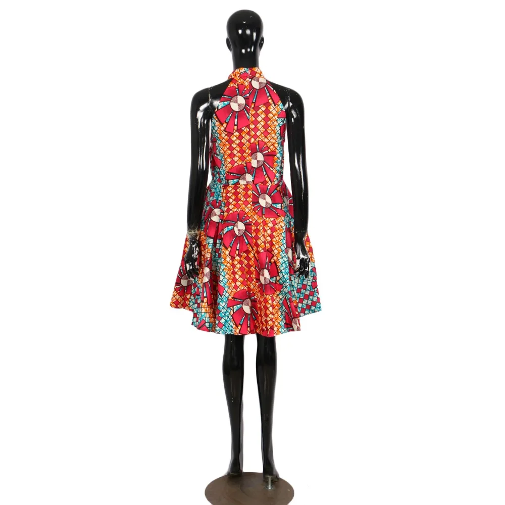 Африканские платья для женщин 2019 длиной до колена повседневные Bazin Ropa De Dama с