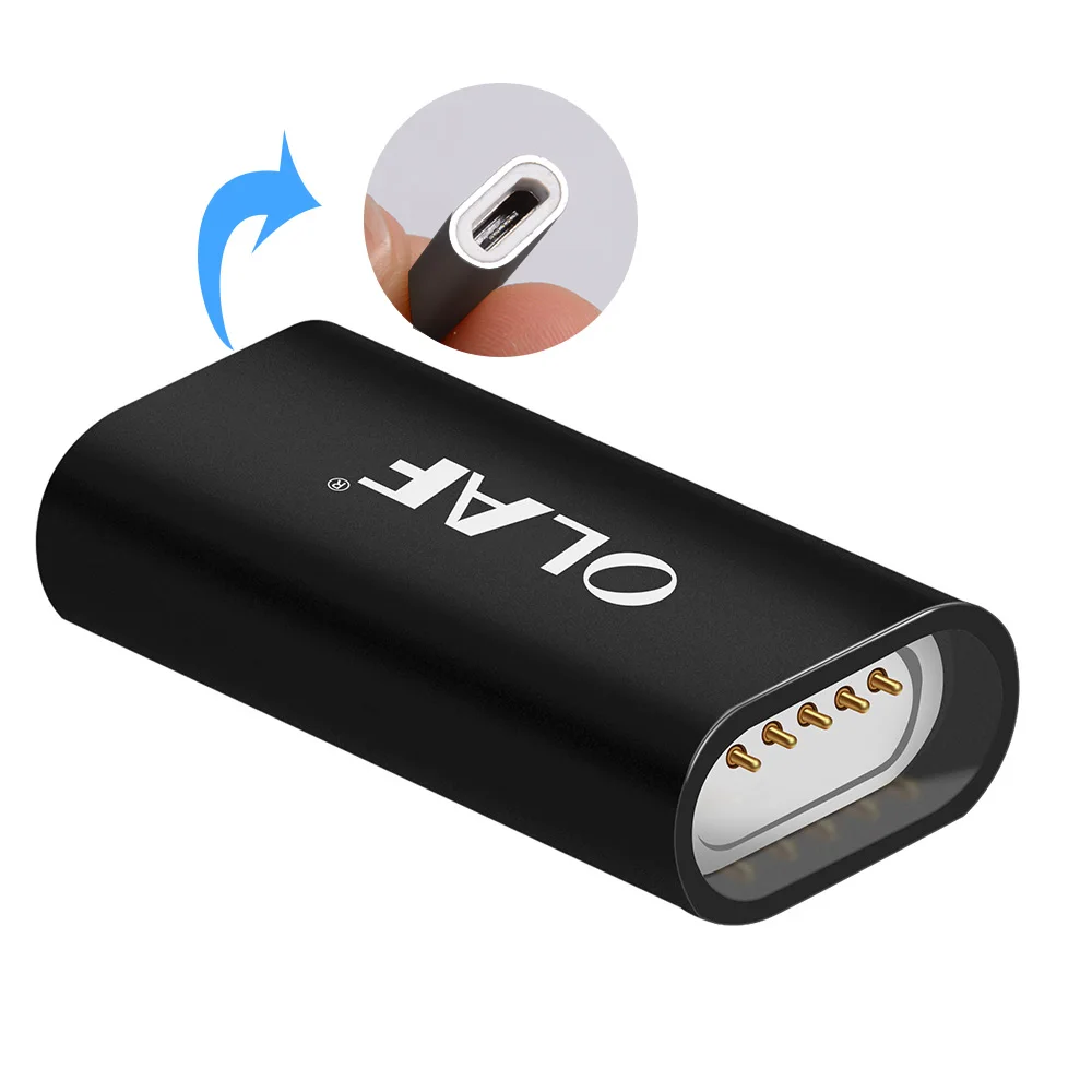 OLAF Магнитный USB Micro Женский к Тип C/для iphone X 8 7 6/Micro разъем конвертер C Android магнит