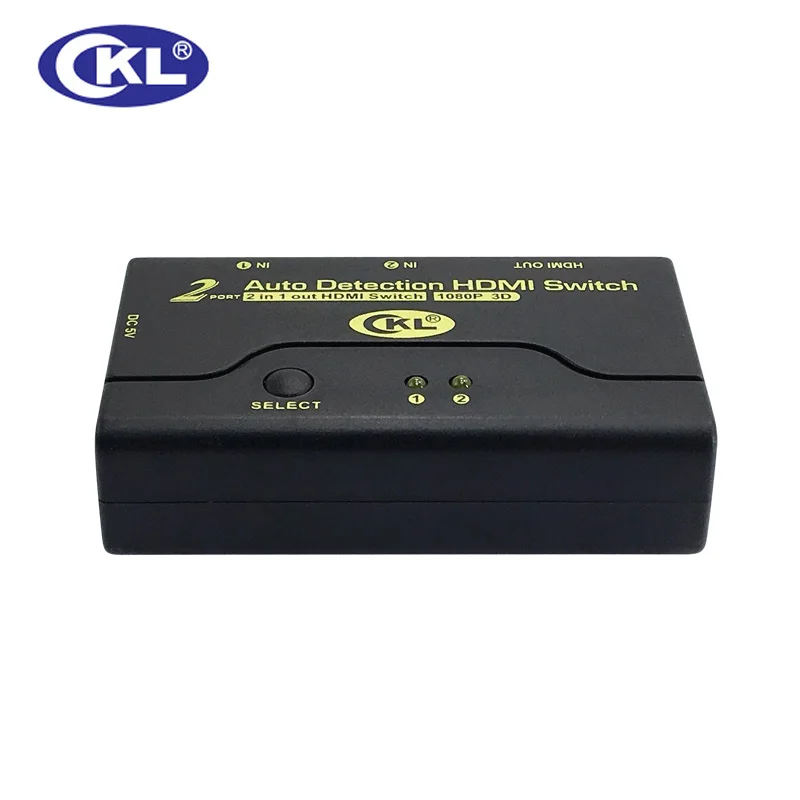 CKL 2 порта автоматический HDMI переключатель 1080P 3D 1 монитор компьютера в выход (CKL-21M)