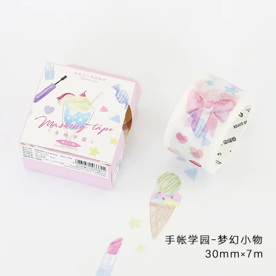 Шириной 30 мм в японском стиле Колледж школьная лента для декорации Washi DIY планировщик дневник в стиле Скрапбукинг изоляционная лента героя из мультфильма - Цвет: 4