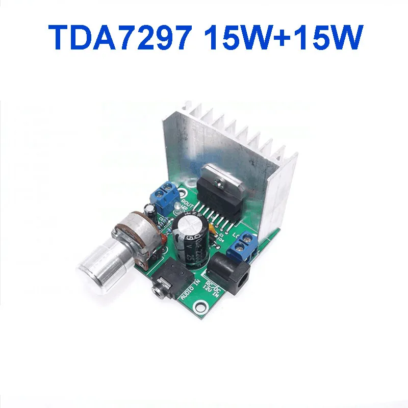 Цифровой усилитель звука TDA7297 12 В постоянного тока 2x15 Вт комплект сделай сам