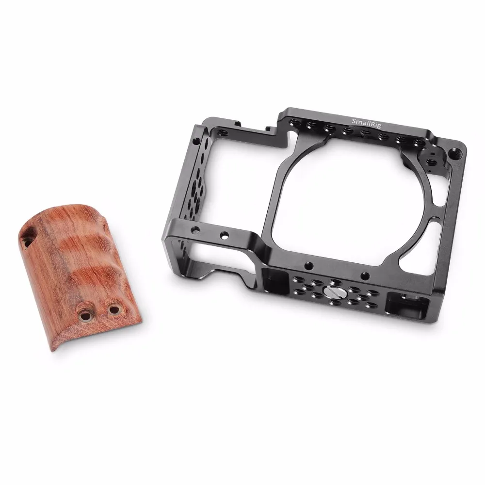 SmallRig для sony a6000 аксессуары Sony A6300/A6000/Фотообои с деревянной ручкой двойная камера
