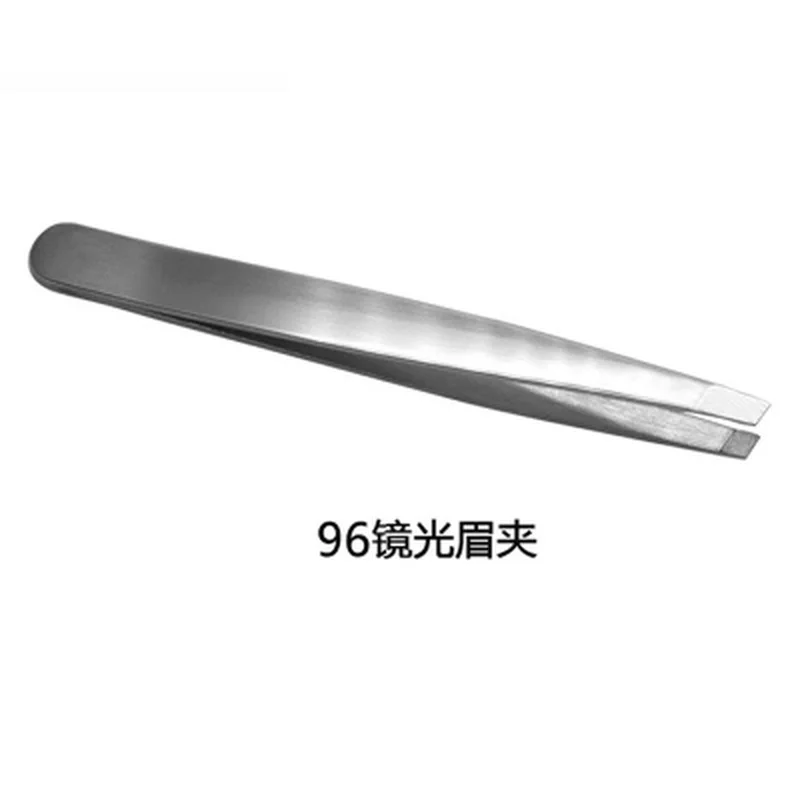 Ложные пинцеты для бровей из нержавеющей стали 96 мм зажим ресниц серебряное