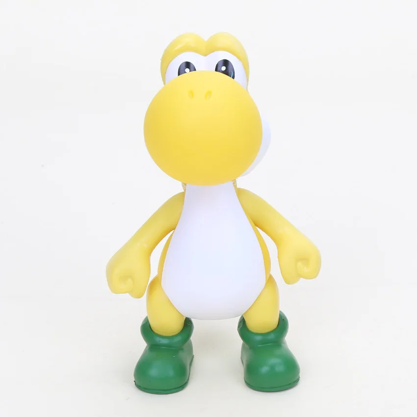 8-15 см Фигурки "Супер Марио" Super Mario Bros Bowser Koopa Yoshi Mario Odyssey ПВХ фигурка Луиджи Ослик Конг модель куклы игрушка - Цвет: yellow yoshi