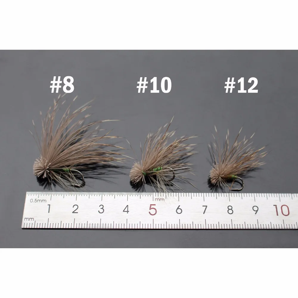 Tigofly 12 шт. 8 #10 #12 # лошадиные волосы Caddis Fly ловля форели кусачки лососевые мухи для