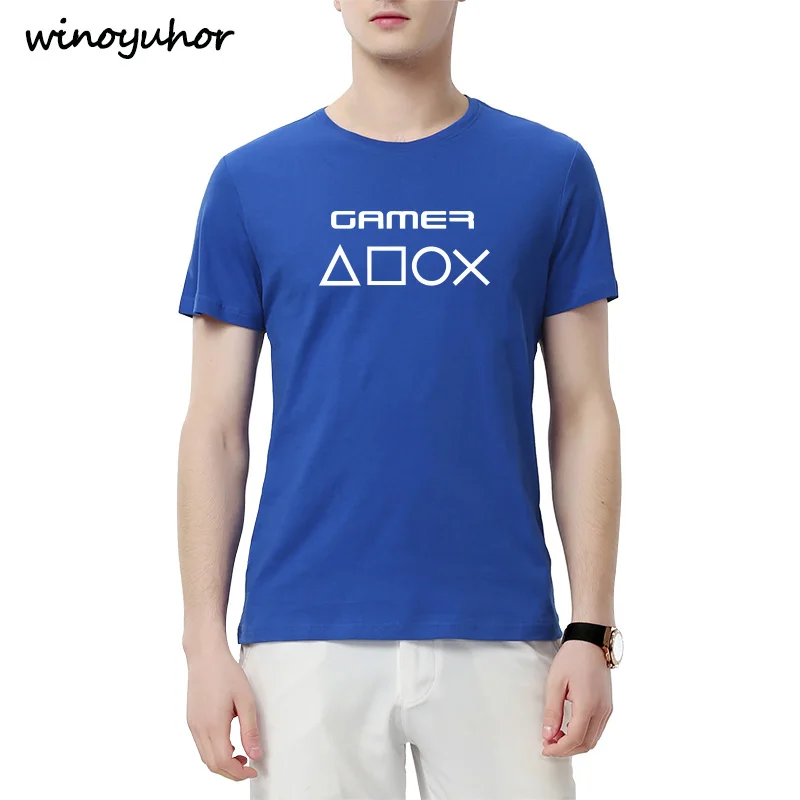 Новинка 2019 Модная креативная Футболка с принтом для игры Хлопковая мужская