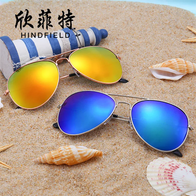 Hindfield ladies sunglasses Men women Goggle UV400 Europe and America fashion Accessories Trends neutral Beach Sun Glasses