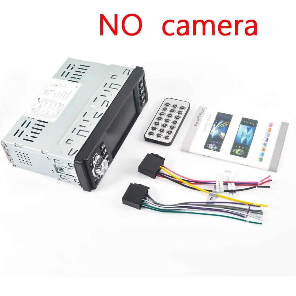 4,1 дюймов 1 Din HD Bluetooth стерео радио авто MP3 MP5 Аудио плеер Поддержка USB FM TF AUX камера заднего вида - Цвет: no camera