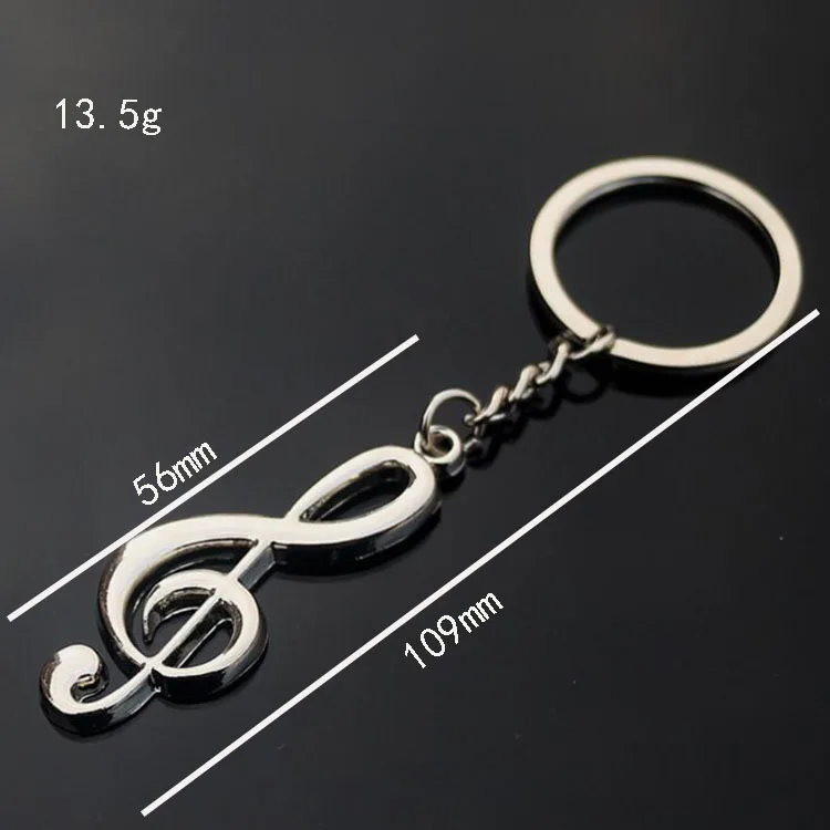 Creative Gift Personality Note Keychain Fashion Simple Metal Music Notation For Keys Men Car Women Bag Accessories | Украшения и