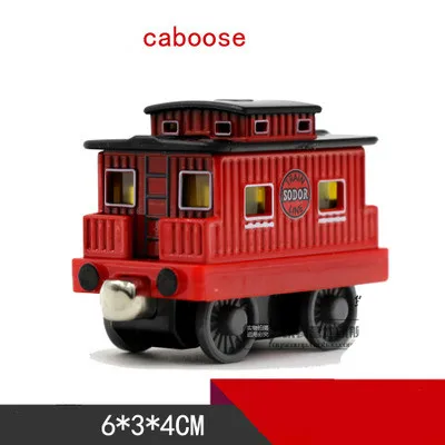 Литой металлический Поезд Красный вагон Megnetic игрушечные поезда Паровозик Trackmaster