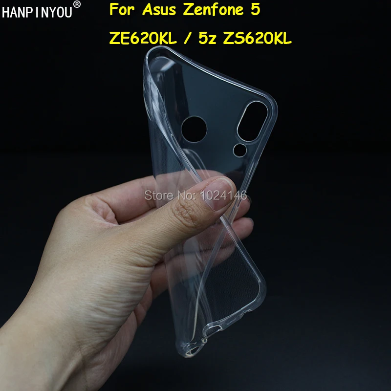 Для Asus Zenfone 5 ZE620KL / 5z ZS620KL тонкий кристально прозрачный мягкий ТПУ чехол накладка