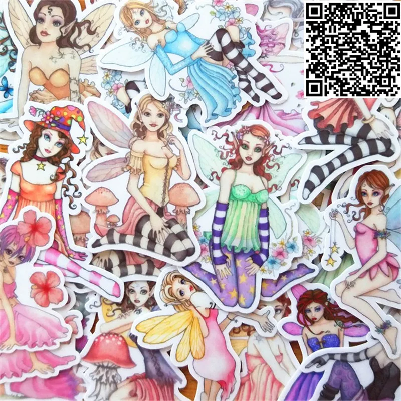 32 Pcs Hand-painted Waterproof Anime Sticker For Guitar Laptop Motorcycle Phone Stickers Skateboard Luggage Decal Toy | Дом и сад