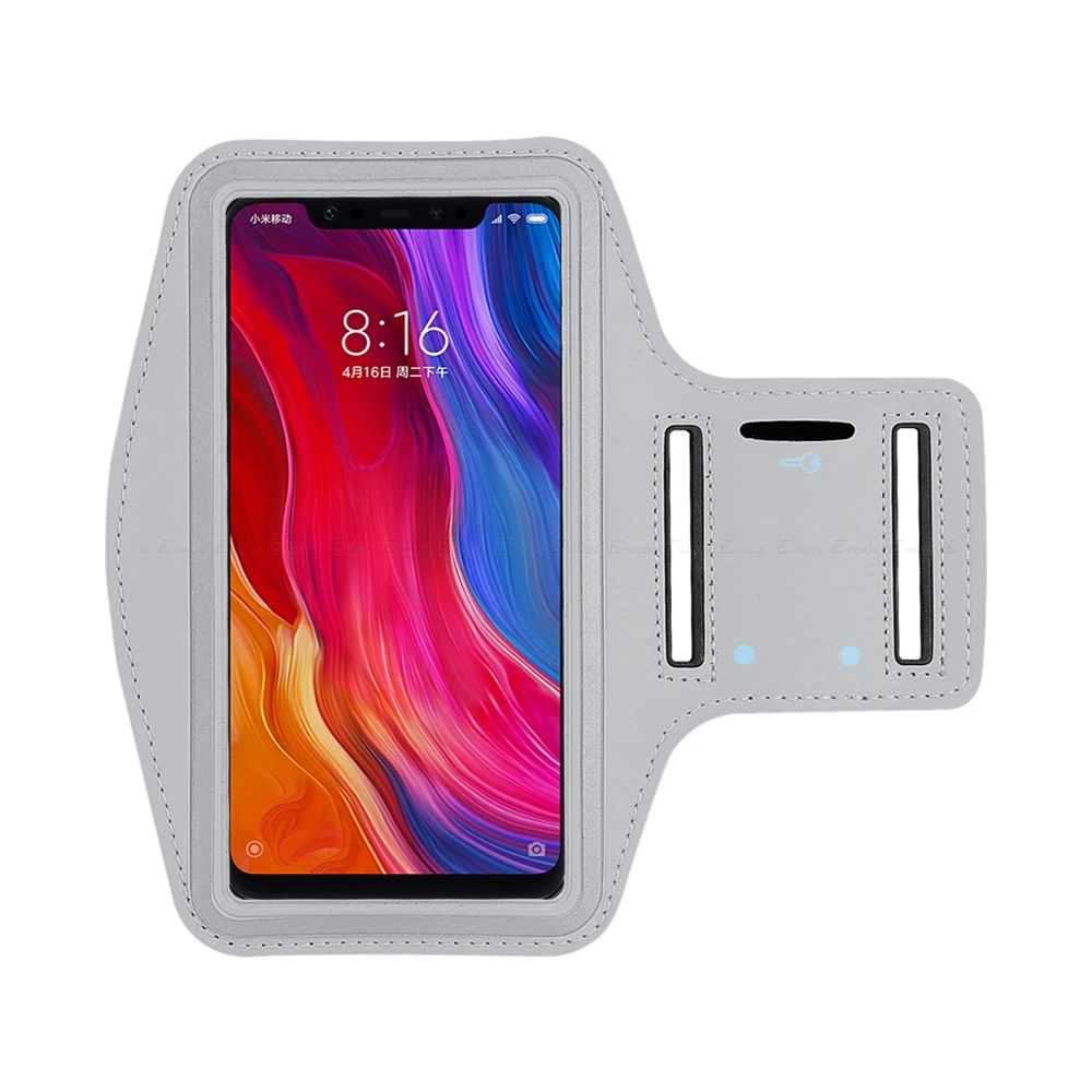 Gray Спортивный чехол для телефона для Xiaomi mi 9T 9 8 SE A3 A2 Lite 10 Max mi x 3 2 Red mi 6A Note 7 6 5 Pro AI чехол на руку - Color: Gray