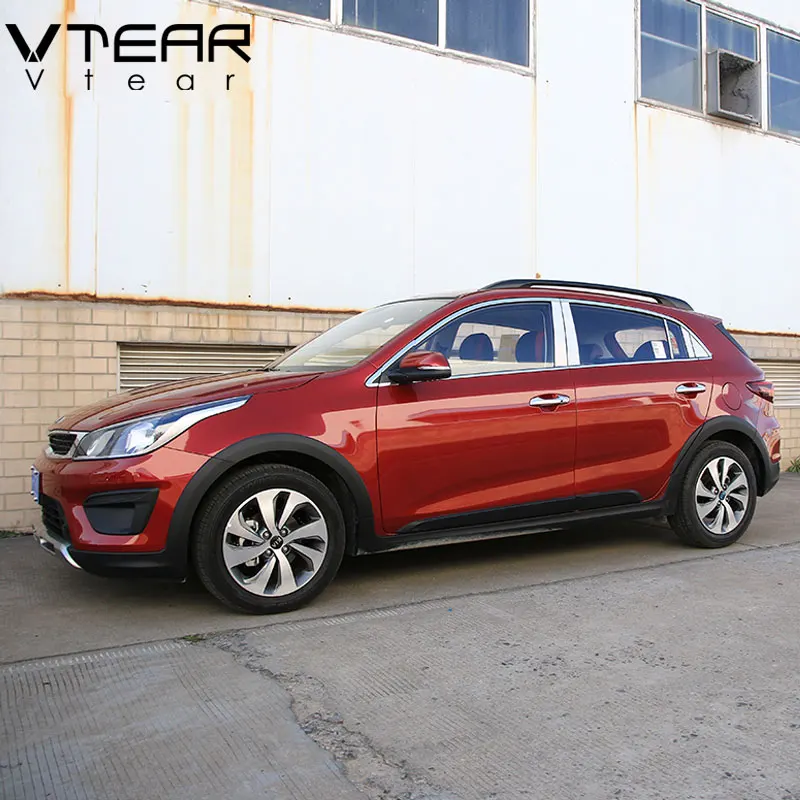 Vtear для kia Rio X-Line автомобильное окно защитная накладка аксессуары из нержавеющей стали внешние столбы Рамка внешний стиль