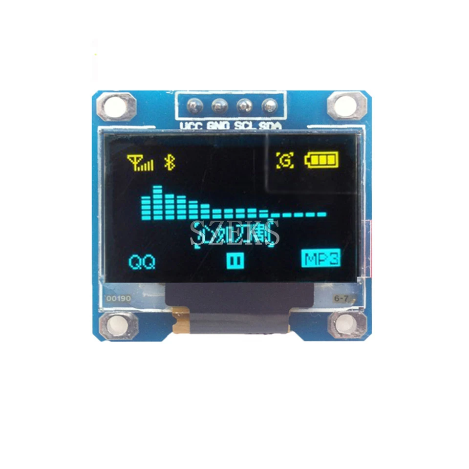 Синий/желтый и синий/белый 128X64 OLED LCD 0 96 &quotI2C IIC SPI серия новый оригинальный|spi serial|lcd