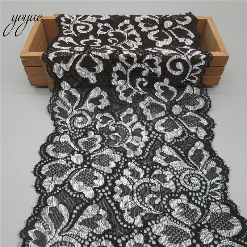 10 ярдов/партия эластичная кружевная лента 18 см | Дом и сад