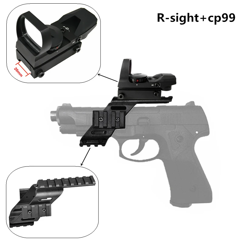 Универсальный Тактический Пистолет AEG пластиковое полимерное основание Quad Rail