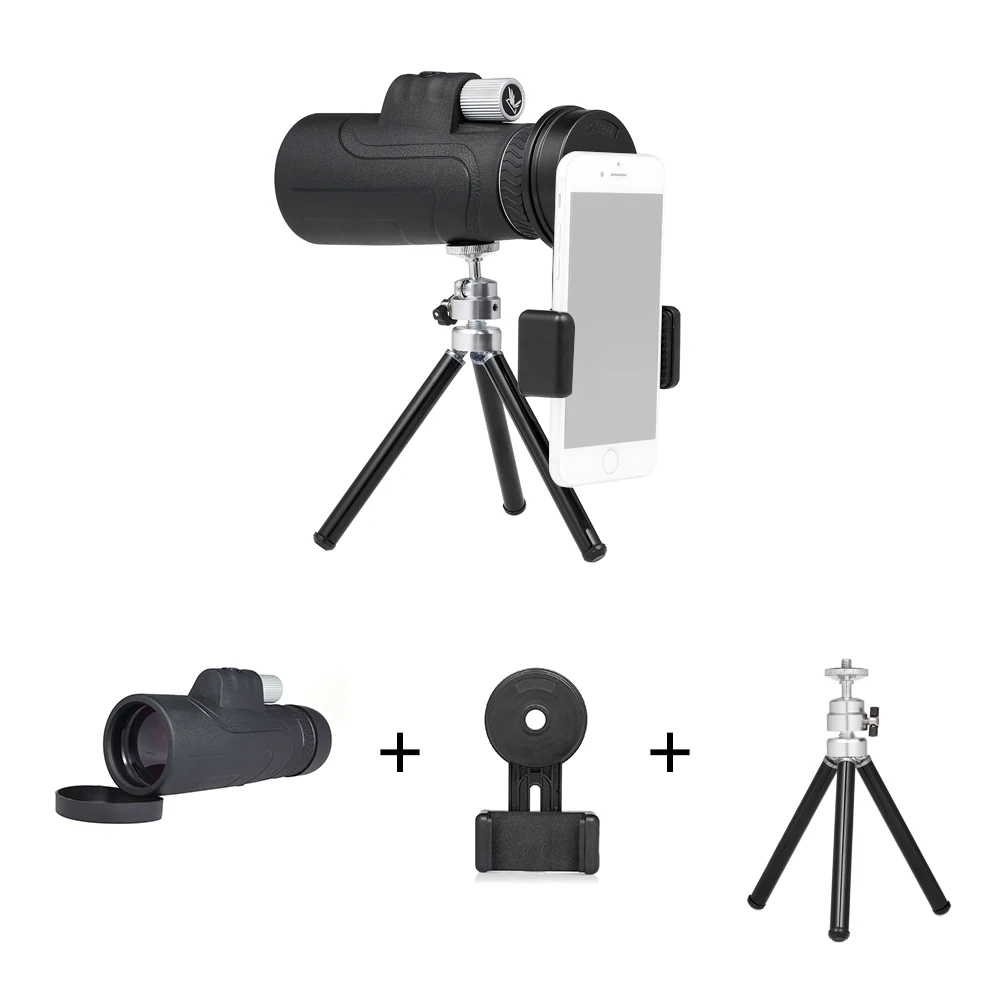 SUNCORE 10X50 BT монокулярный телескоп для фотосъемки HD Мини Монокуляр охоты кемпинга с