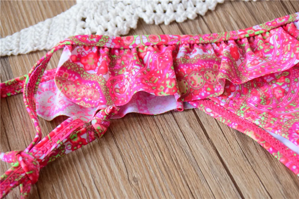 Крючком бикини Купальники для малышек 2017 женская обувь Топ вязать сексуальные