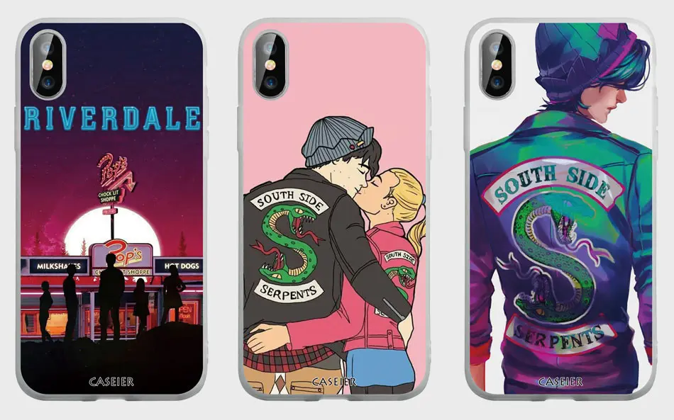 Caseier ривердейл чехол для телефона для iphone 6 6 S 7 8 Plus X XS MAX XR сумки для iphone 10 XR 5 5S SE 6 S 7 8 плюс крышка принципиально Капа чехол