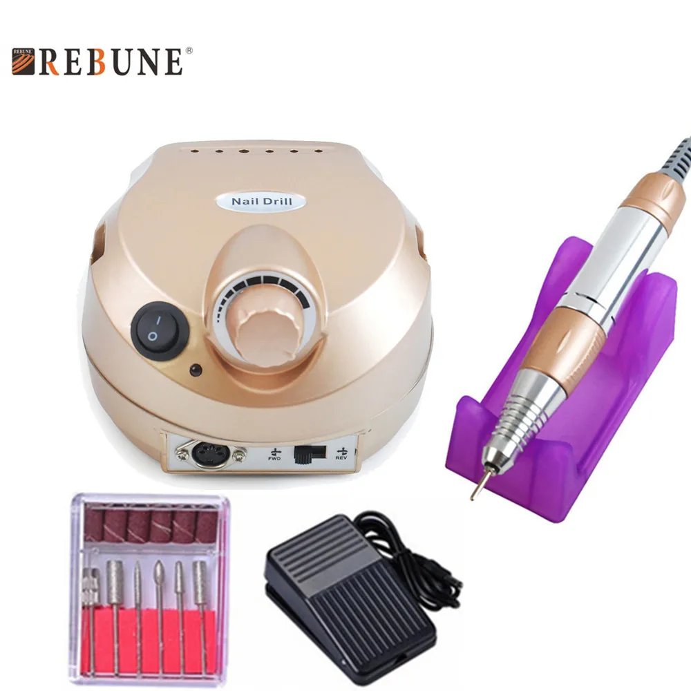 Аппарат для маникюра и педикюра REBUNE Pro Gold 35000 об./мин. 110 В|nail drill manicure|drill manicuremachine