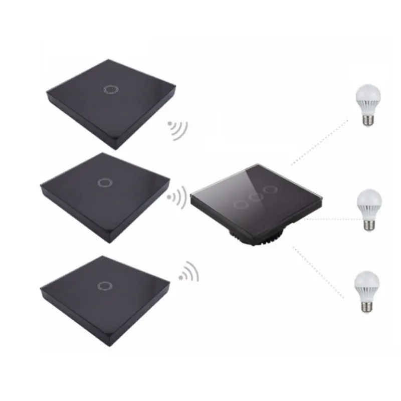 433 МГц Наклейка на стену сенсорный пульт дистанционного управления передатчик +