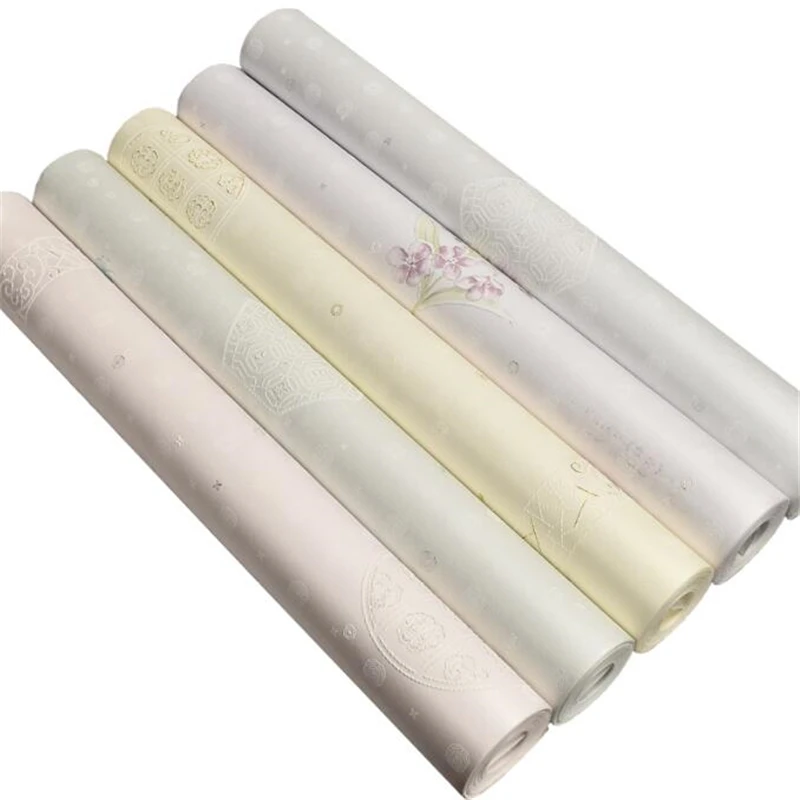 

Beibehang 3d wallpaper roll non-woven Coffee shop solid color bedroom wallpaper plain small floral living room wall 3d wallpaper
