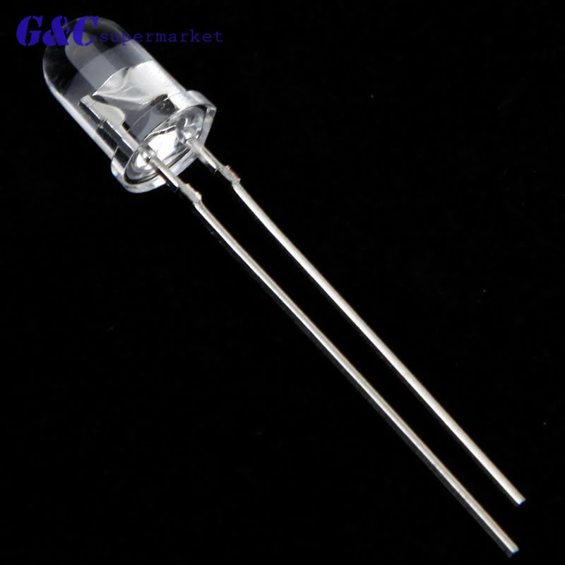 50PCS 850nm F5 20/50/100 шт F3/F5 3 мм 5 мм 850nm 940nm Универсальный светодиодный инфракрасный излучатель приемник диод - Цвет: 50PCS 850nm F5