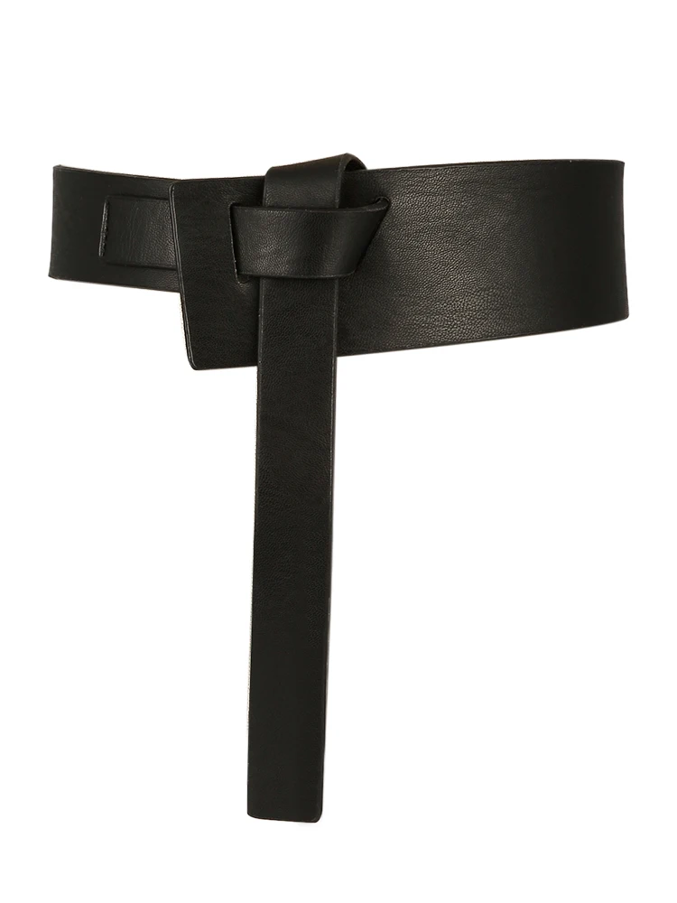 Женский ремень со съемной цепочкой модный кожаный в стиле хип хоп с пряжкой для