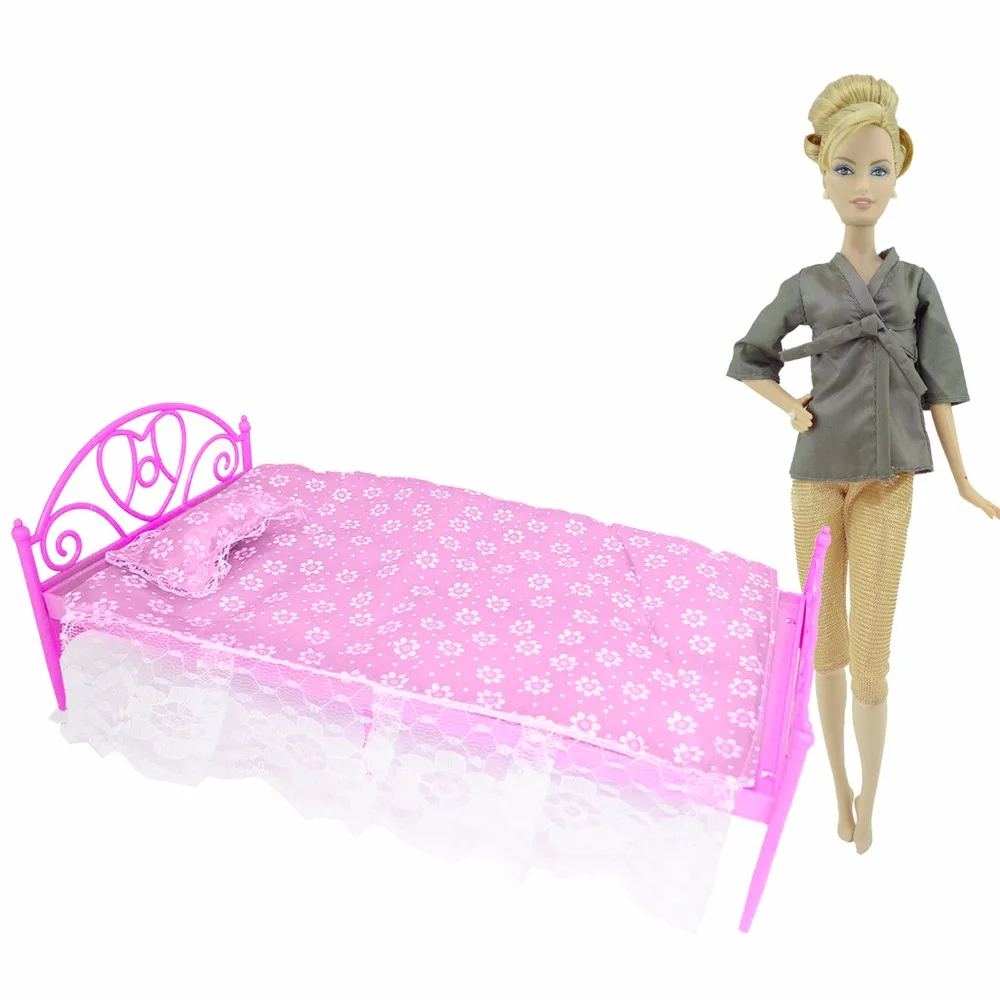 Комплекты для спальни женская пижама комплект сна 1:6 кукольный домик мебель