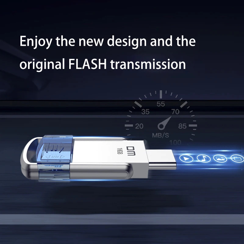 DM PD119 USB флеш накопитель 32 Гб OTG металлический 3 0 64 type C Высокоскоростной компактный