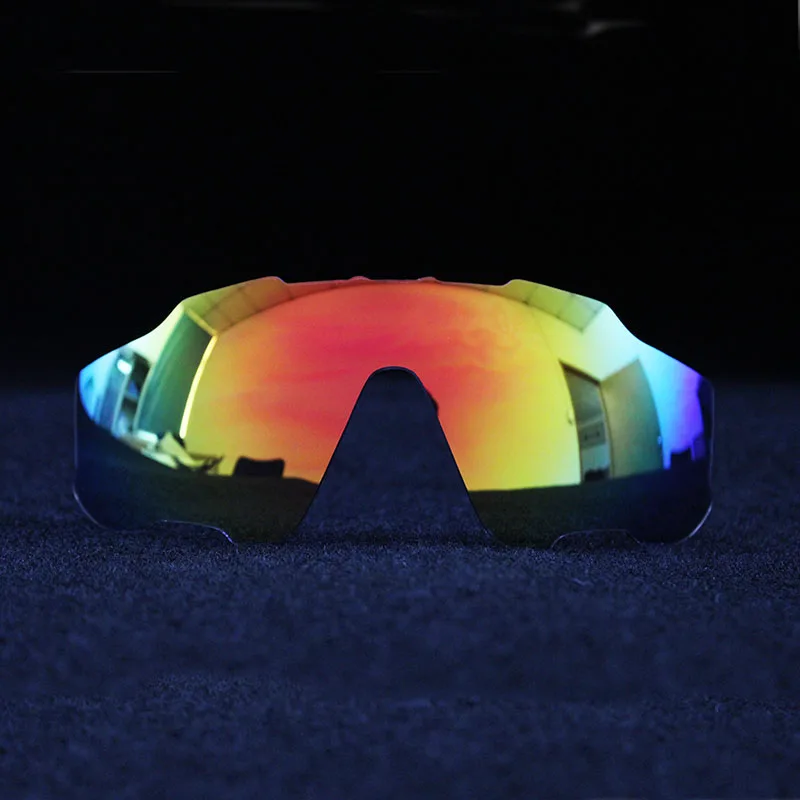 13-red Full red blue green Polarized or Photochromic Replacement Lenses Cycling Glasses Eyewear Sport Bicycle- Not include frame - Цвет: 13-red