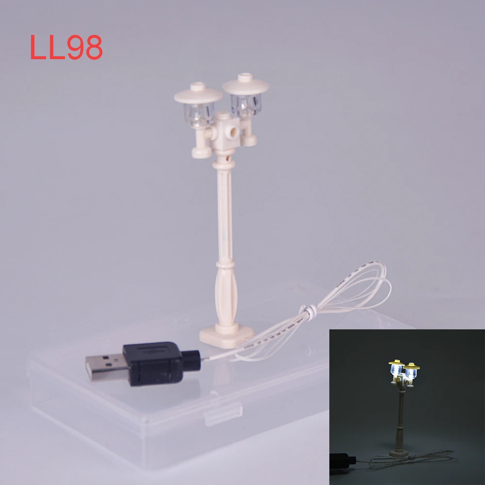 Lightailing брендовый Светодиодный светильник DIY уличный светильник для совместимых с городская серия Строительные кирпичи светильник набор игрушек - Цвет: LL98