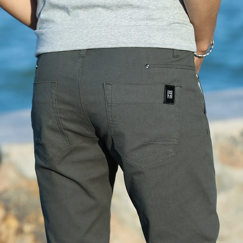 Осень-зима модные мужские брюки 2020 прямые повседневные классические хлопковые