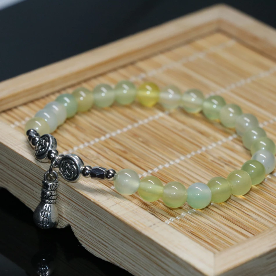 Горячая продажа Европейский Нить Браслет Модные натуральный зеленый винограда