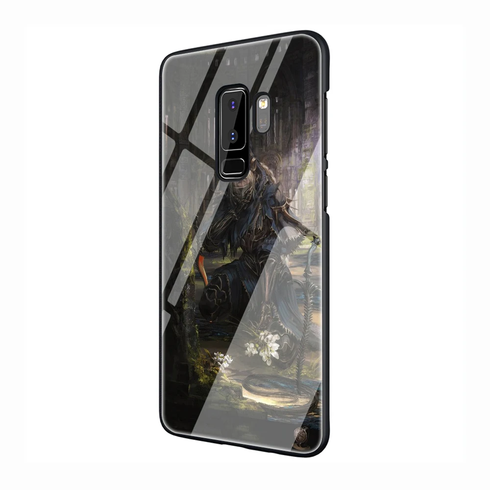 Dark souls закаленное Стекло чехол для телефона чехол для samsung Galaxy S7 край S8 9 10, 8, 9, 10, плюс A10 20 30 40 50 60 70 - Цвет: G1