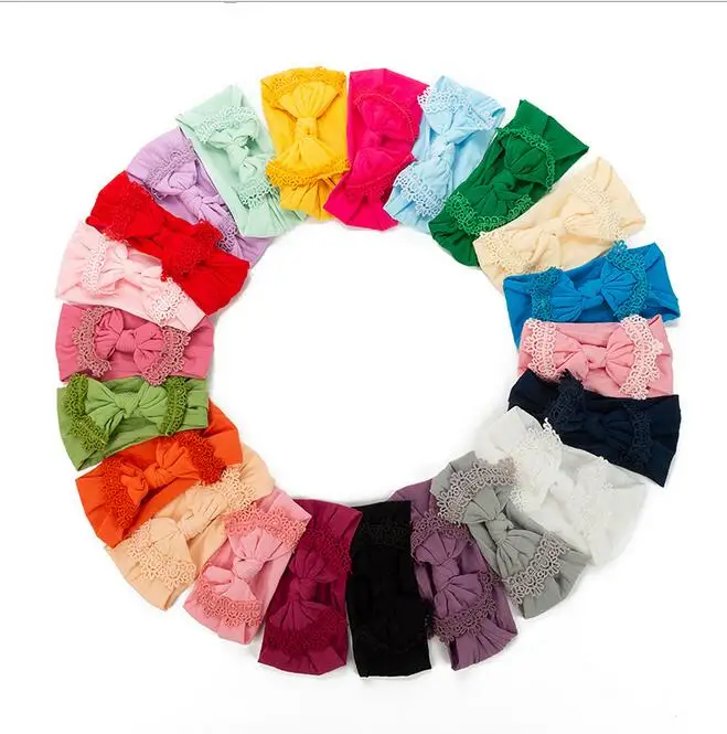 21 Цвета украшение для детей повязка на голову малышей Тюрбан Завязывают Детские