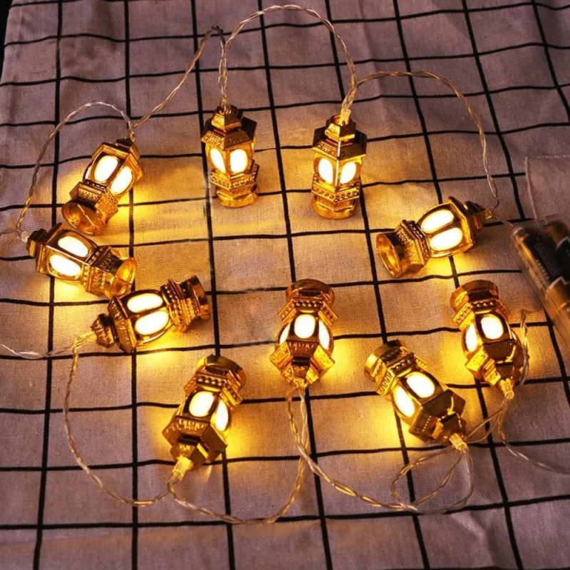 Golden oil lamp 10 светодиодный s декоративная светящаяся гирлянда светодиодный Звездный лунный замок Дворцовое освещение фестиваль фонарь фея Свадьба Сад кулон гирлянда - Испускаемый цвет: Golden oil lamp