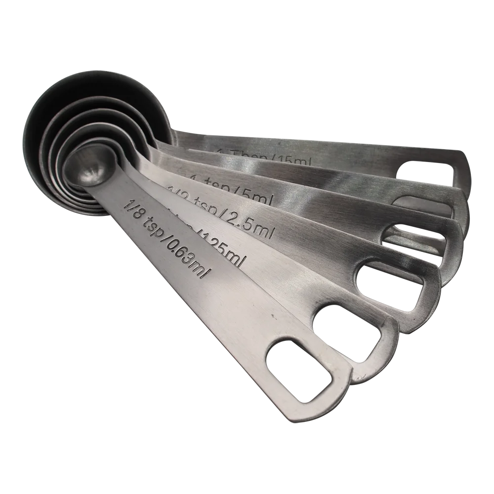 Набор мерных ложек из нержавеющей стали 6 компактный дизайн мерная ложка для кофе