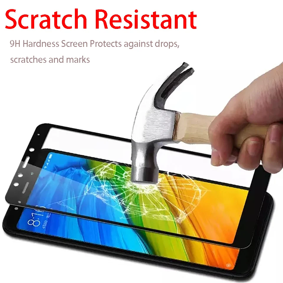 red mi note 5 glass protect for xiaomi redmi plus 5plus 5a 5pro glas on ksiomi mi5 5x 5s a1 x5 film screenprotector | Мобильные