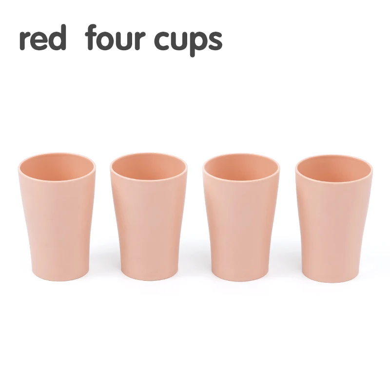 pink 4 cups BNBS аксессуары для ванной комнаты зубная щетка Зубная паста держатель с чашкой для полоскания рта настенный бритвенный держатель для зубной пасты Органайзер подставка - Цвет: pink 4 cups