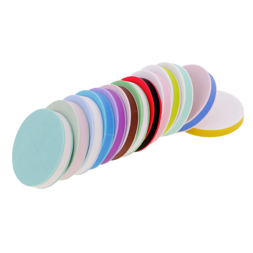 13pcs Colorful Round Rubber Stamp Carving Blocks for DIY Stamps Crafts Hobbies 5x0.8cm | Дом и сад