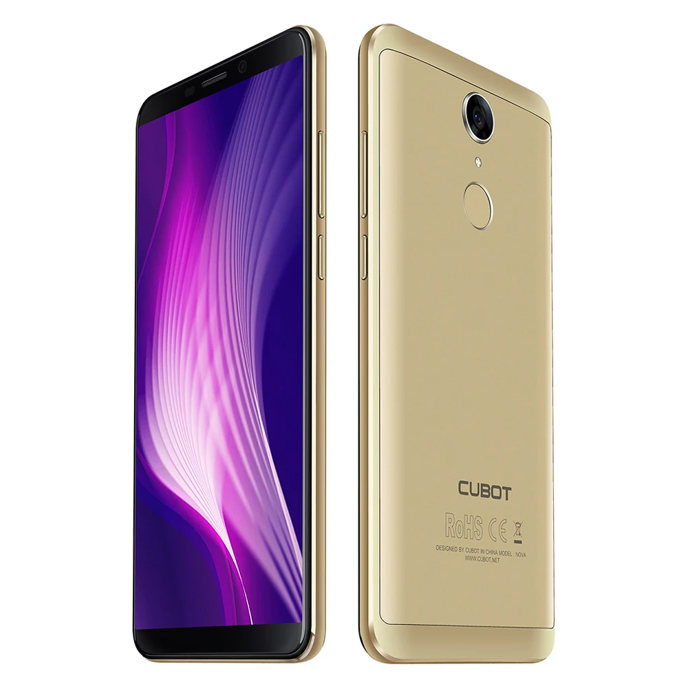 Оригинал CUBOT Nova 4G Смартфон Android 8 1 Phablet 5 дюймовый MTK6739 4 ядра 3 ГБ и 16 Гб 8.0MP 13.0MP камеры